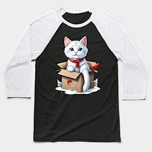 Cat christmas Baseball T-Shirt